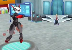 Imagem de um ambiente virtual de game educativo