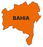 Desenho do estado da Bahia